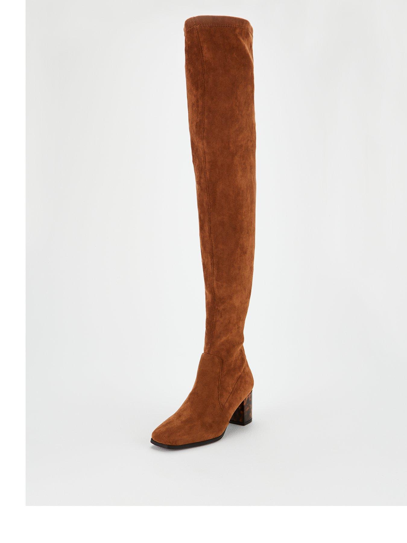 square toe over the knee boots