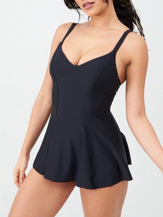 front image of v-by-very-swimnbspdress-black