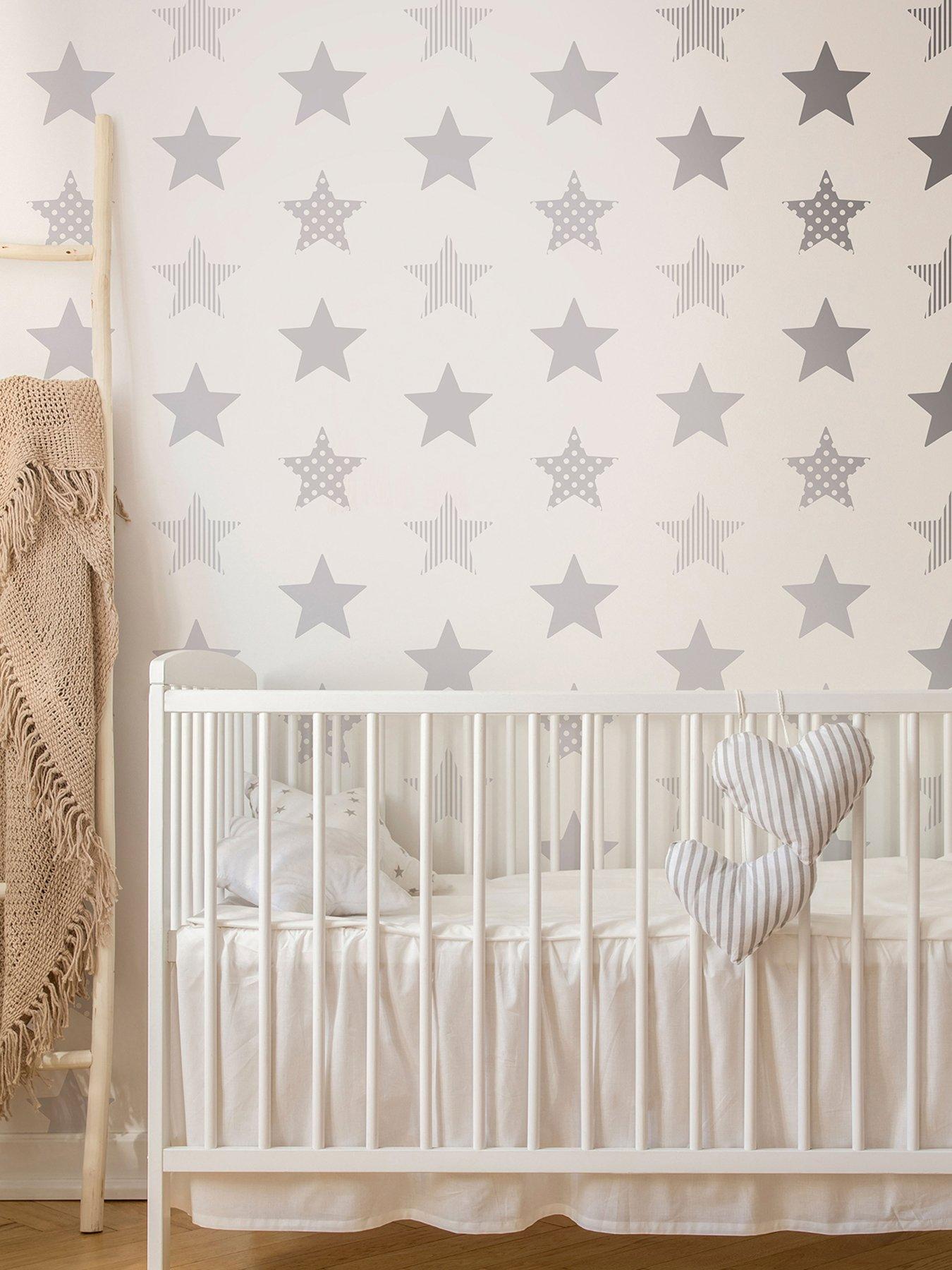 Superfresco Easy Kids Superstar Silver Wallpaper