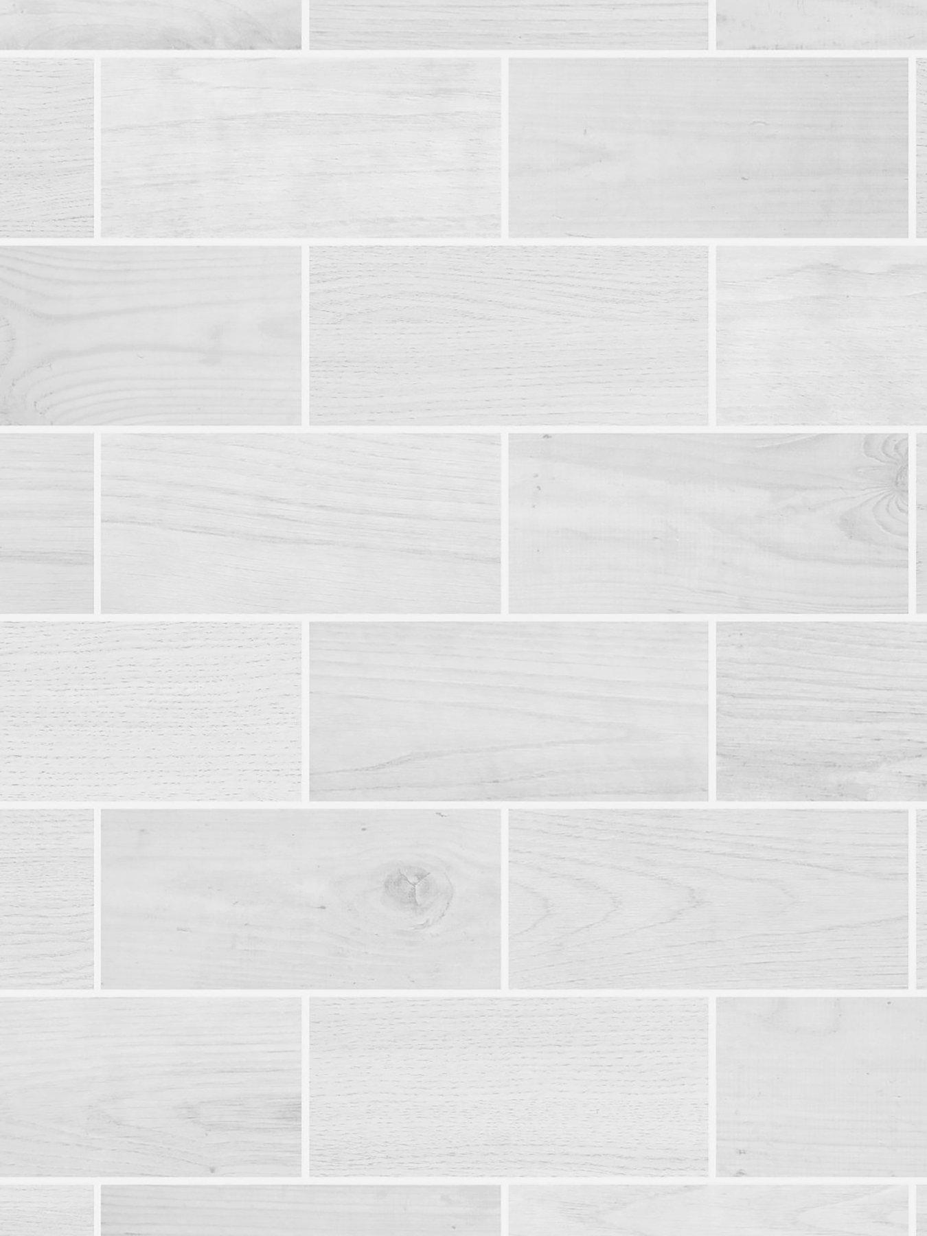 Contour Wooden Grey Tile Wallpaper Littlewoods Com