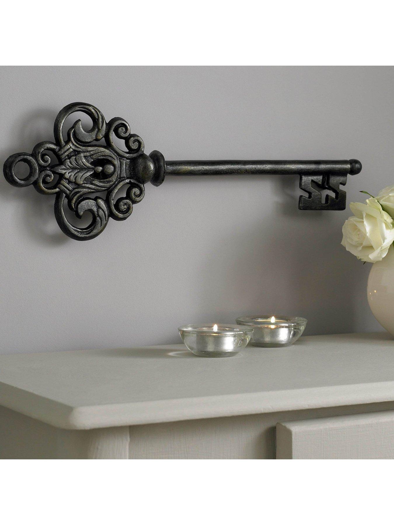  image of art-for-the-home-castle-key-metal-wall-art
