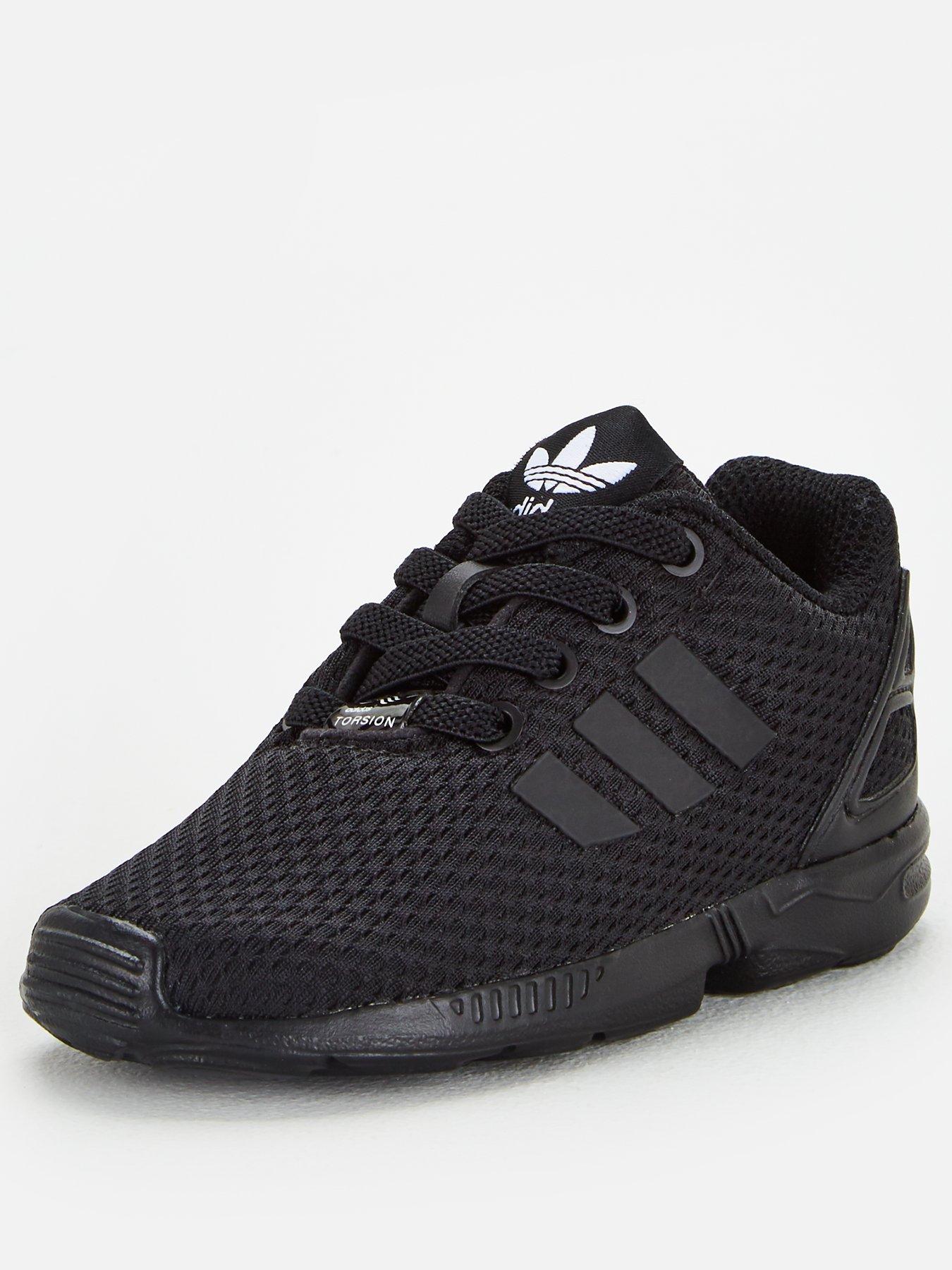 adidas zx flux black size 4