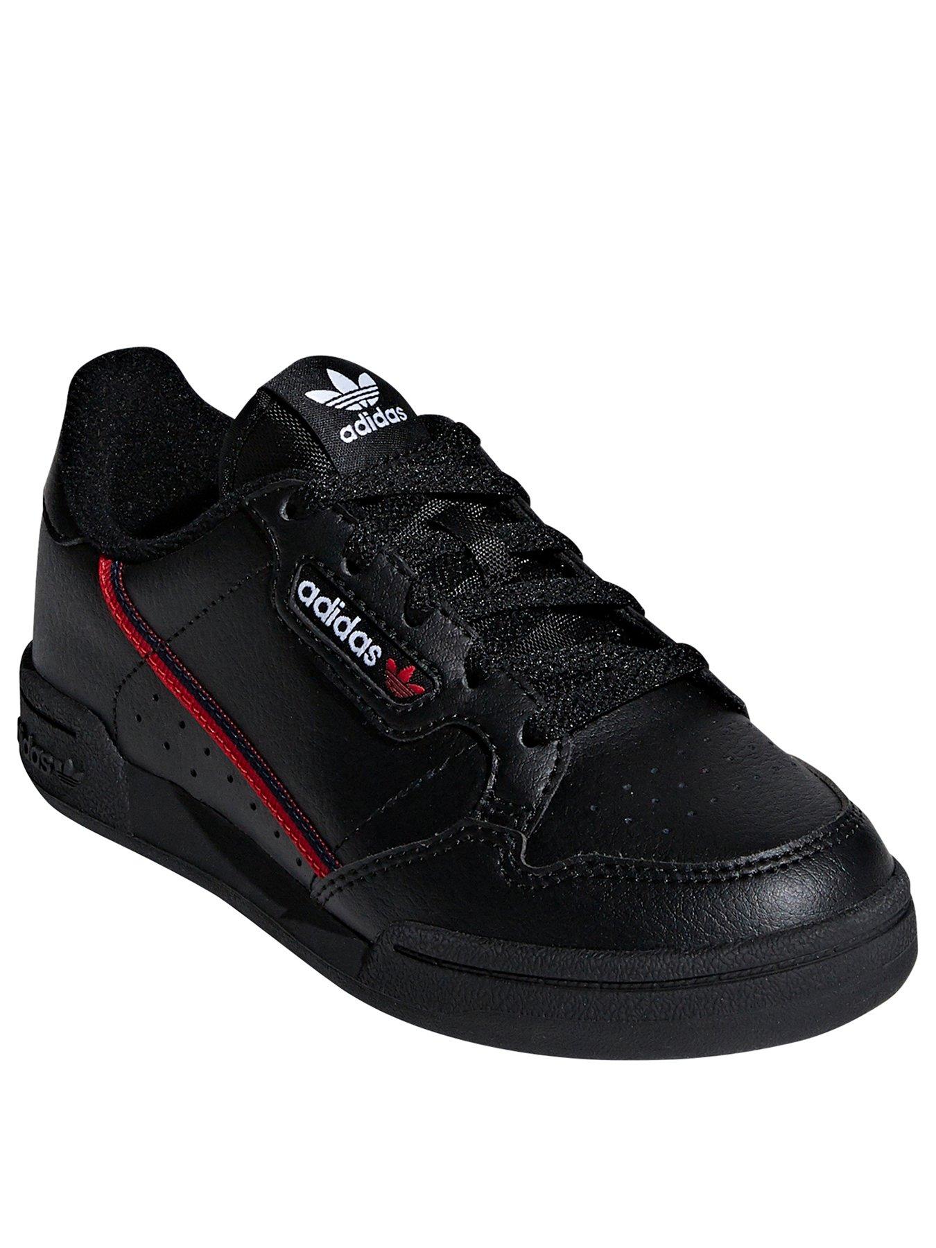 adidas black childrens trainers
