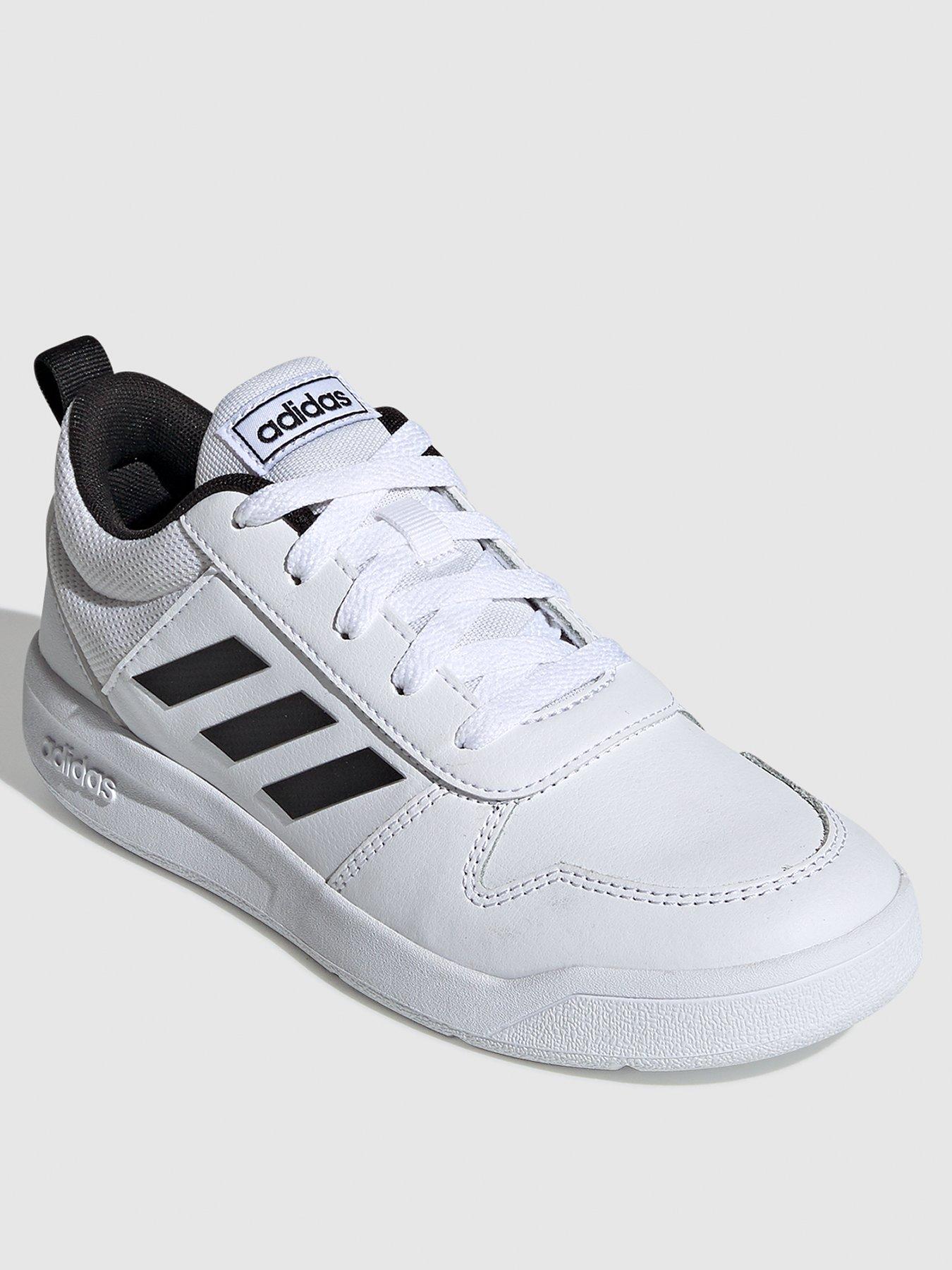black and white adidas trainers junior