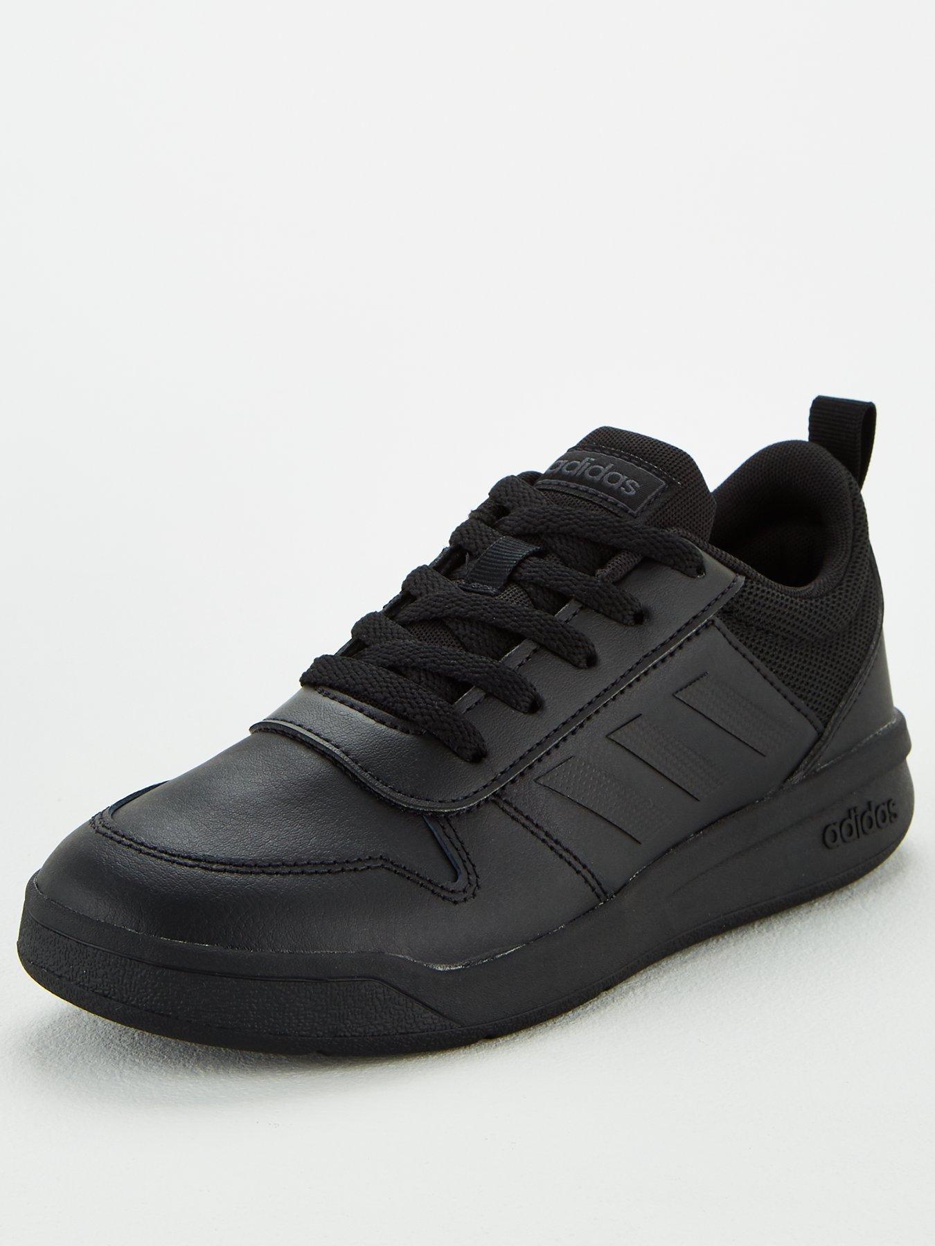 adidas full black trainers