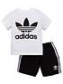  image of adidas-originals-shorts-amp-t-shirt-set-white