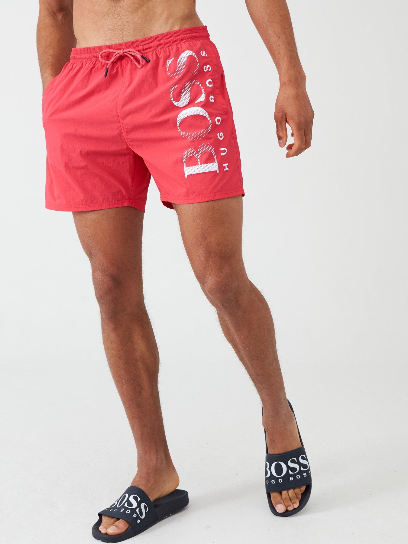 red boss shorts