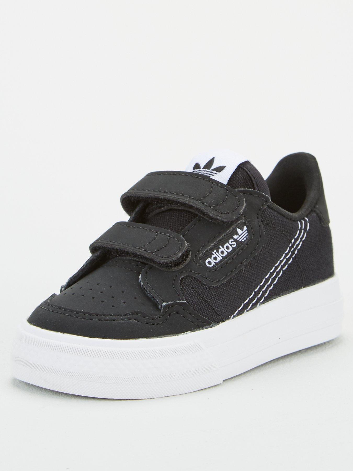 adidas black childrens trainers