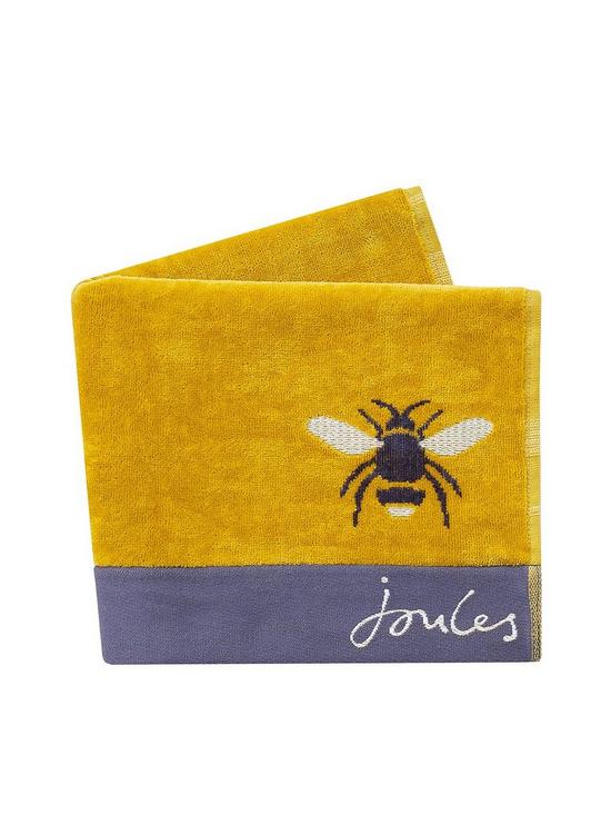 front image of joules-botanical-bee-towels-hand-towel
