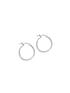  image of the-love-silver-collection-sterling-silver-stardust-double-hoop-creole-earrings
