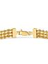  image of love-gold-9ct-gold-triple-layer-rope-chain-bracelet