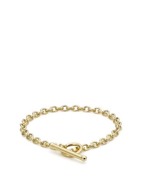 love-gold-9ct-gold-t-bar-belcher-chain-bracelet