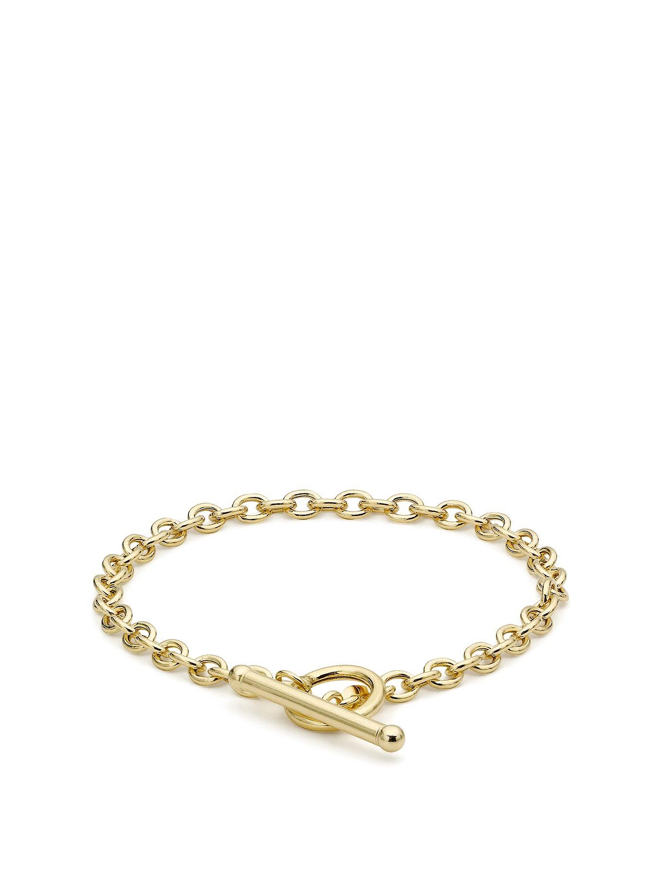 the-love-collection-9ct-gold-t-bar-belcher-chain-bracelet