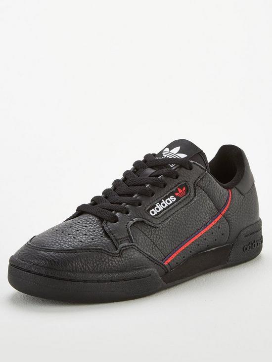 front image of adidas-originals-continental-80-blackredbluenbsp