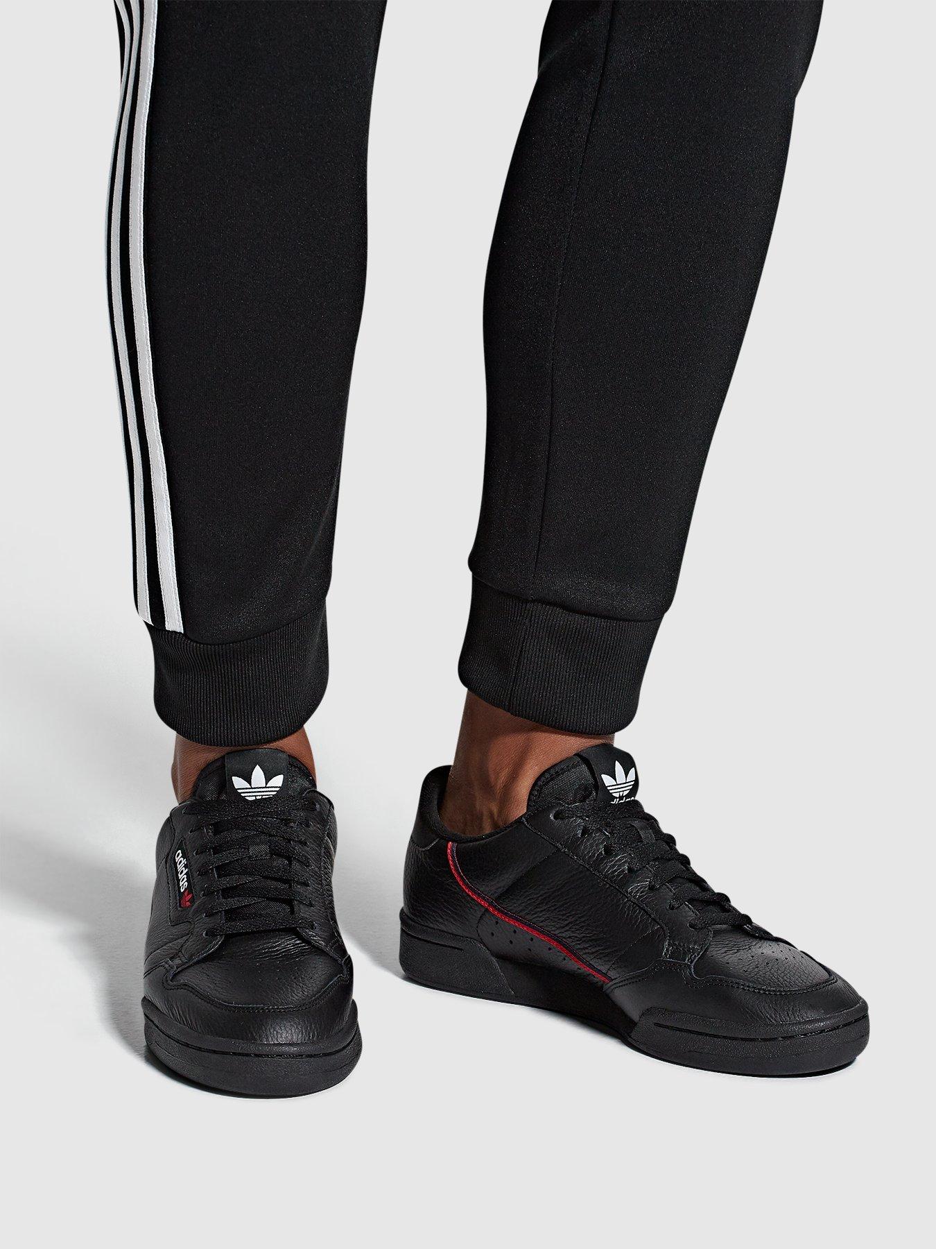 adidas continental 80 black and red