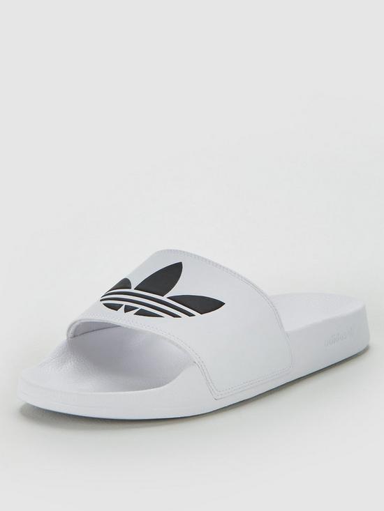 front image of adidas-originals-adilette-lite-slides-whitenbsp