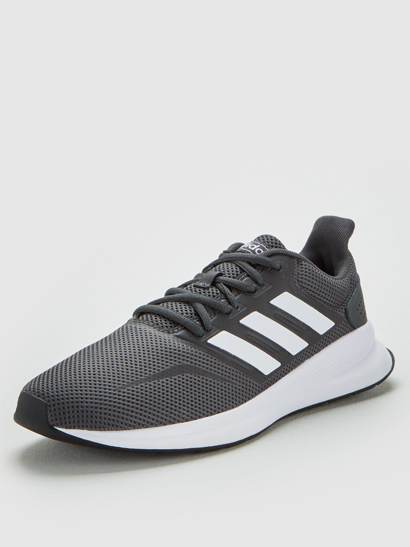 run falcon adidas white