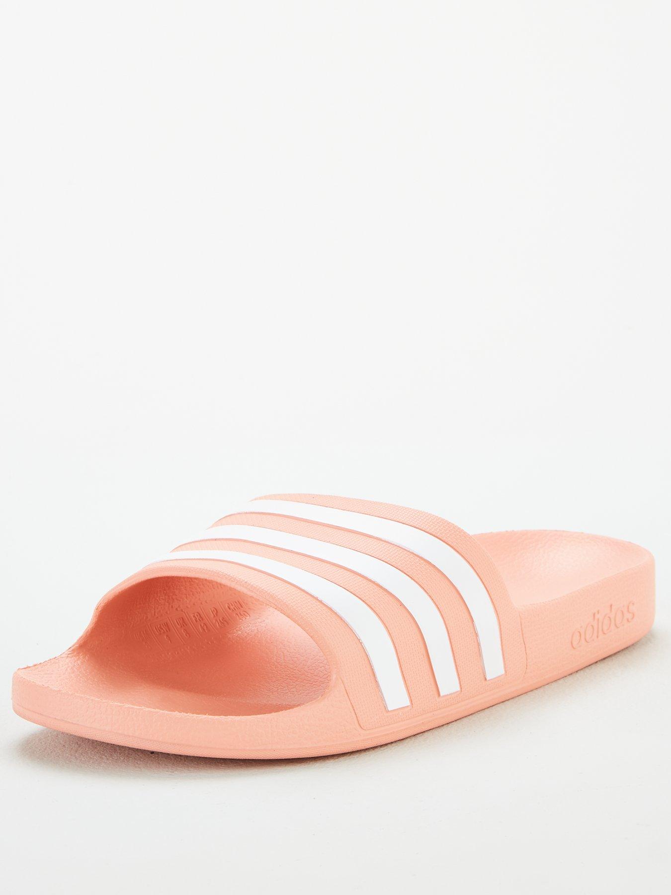 adidas baby pink slides