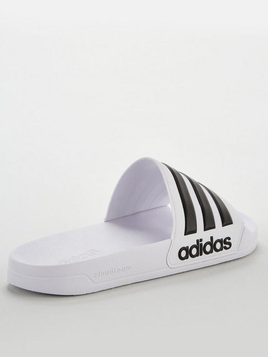 front image of adidas-adilette-sliders-whitenbsp