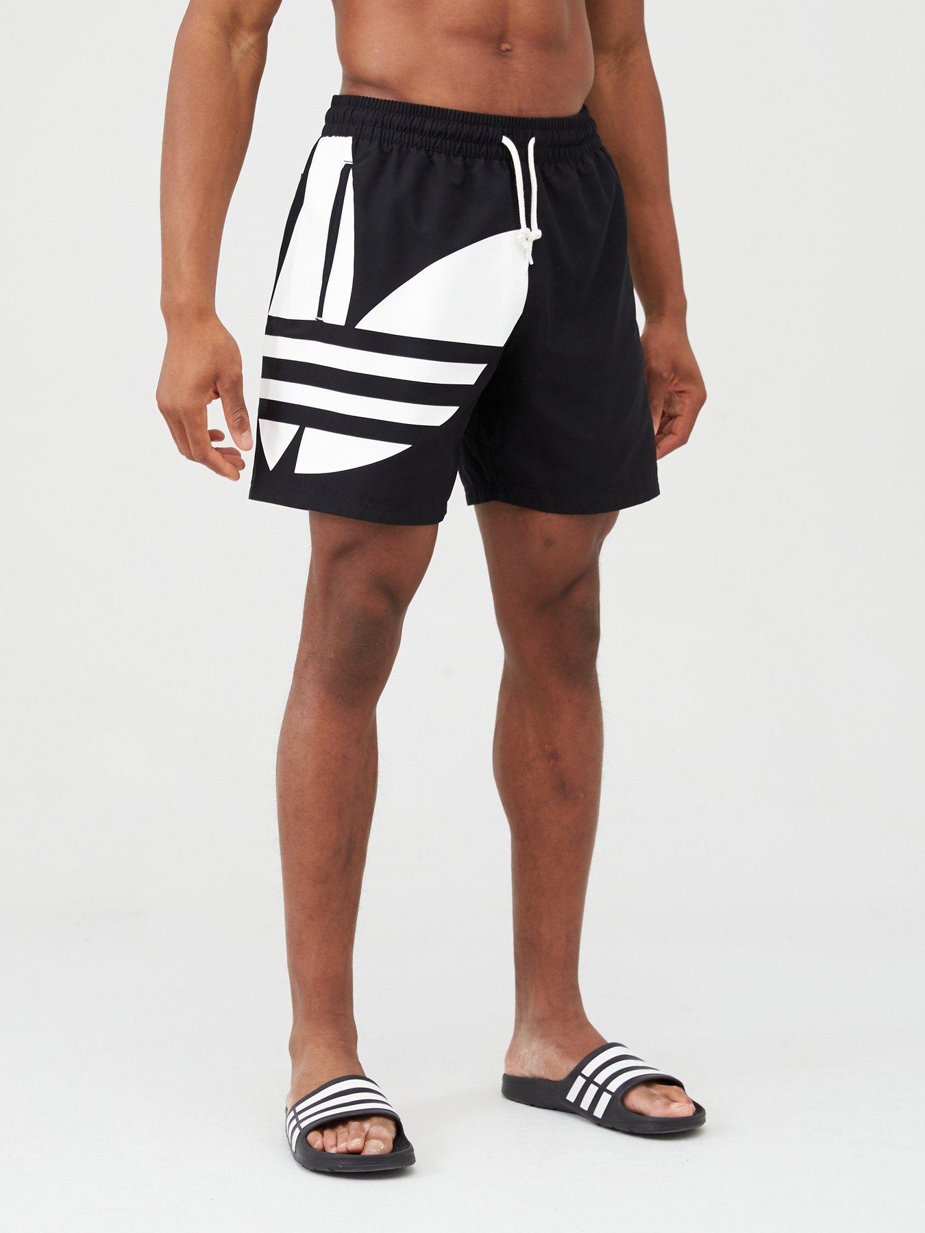 adidas swim shorts black