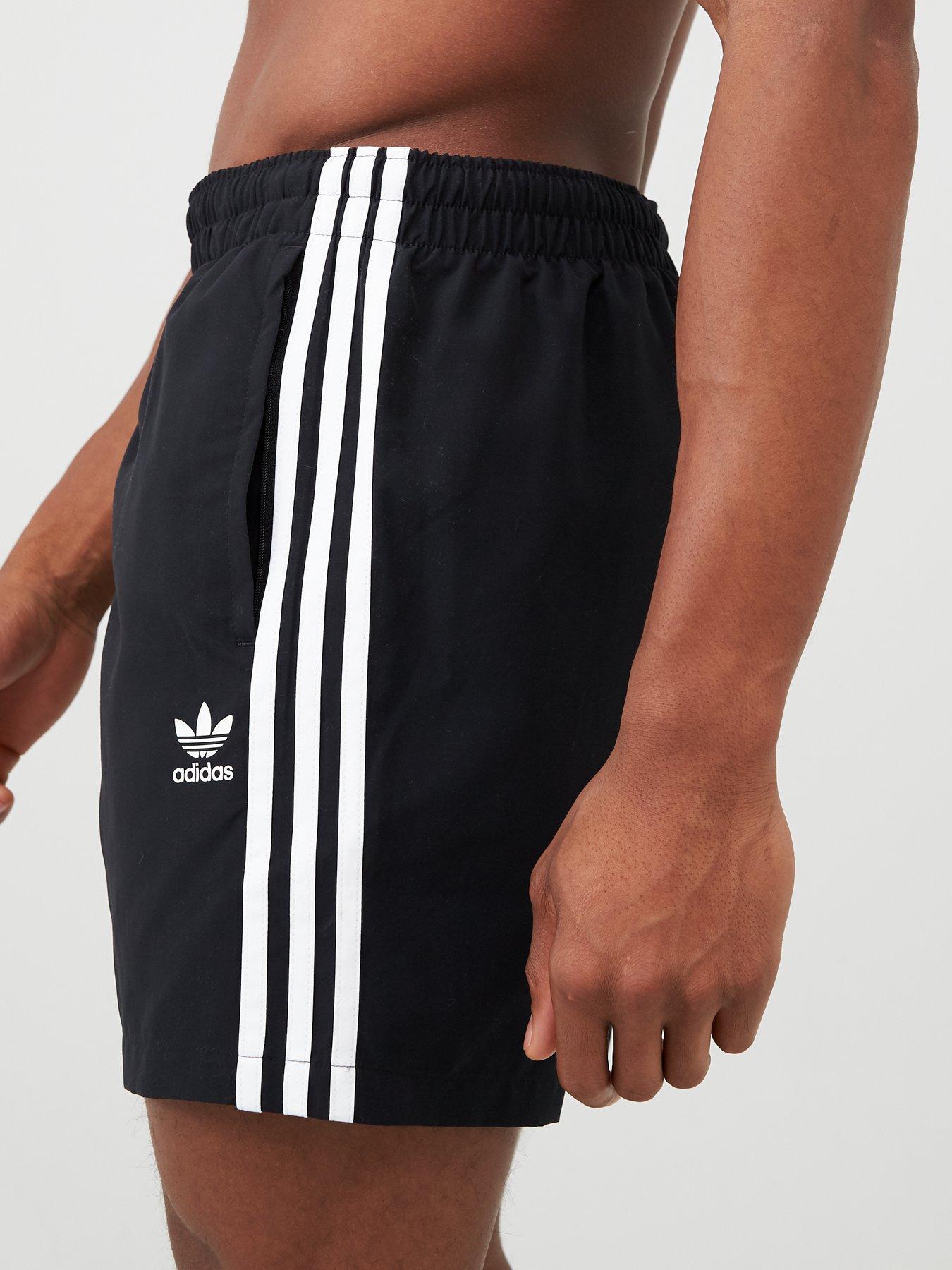 black adidas swim shorts