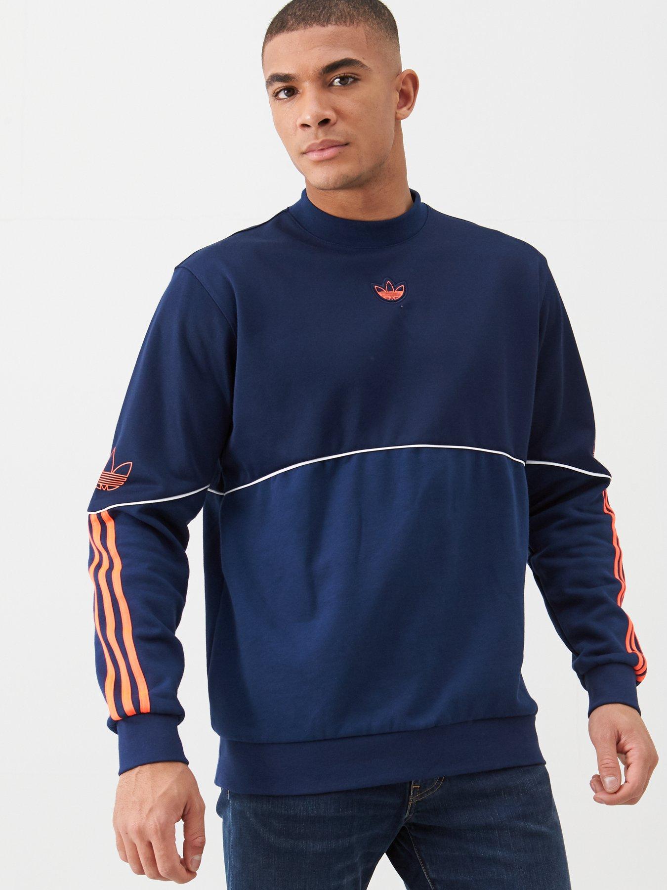 adidas outline crew neck sweatshirt