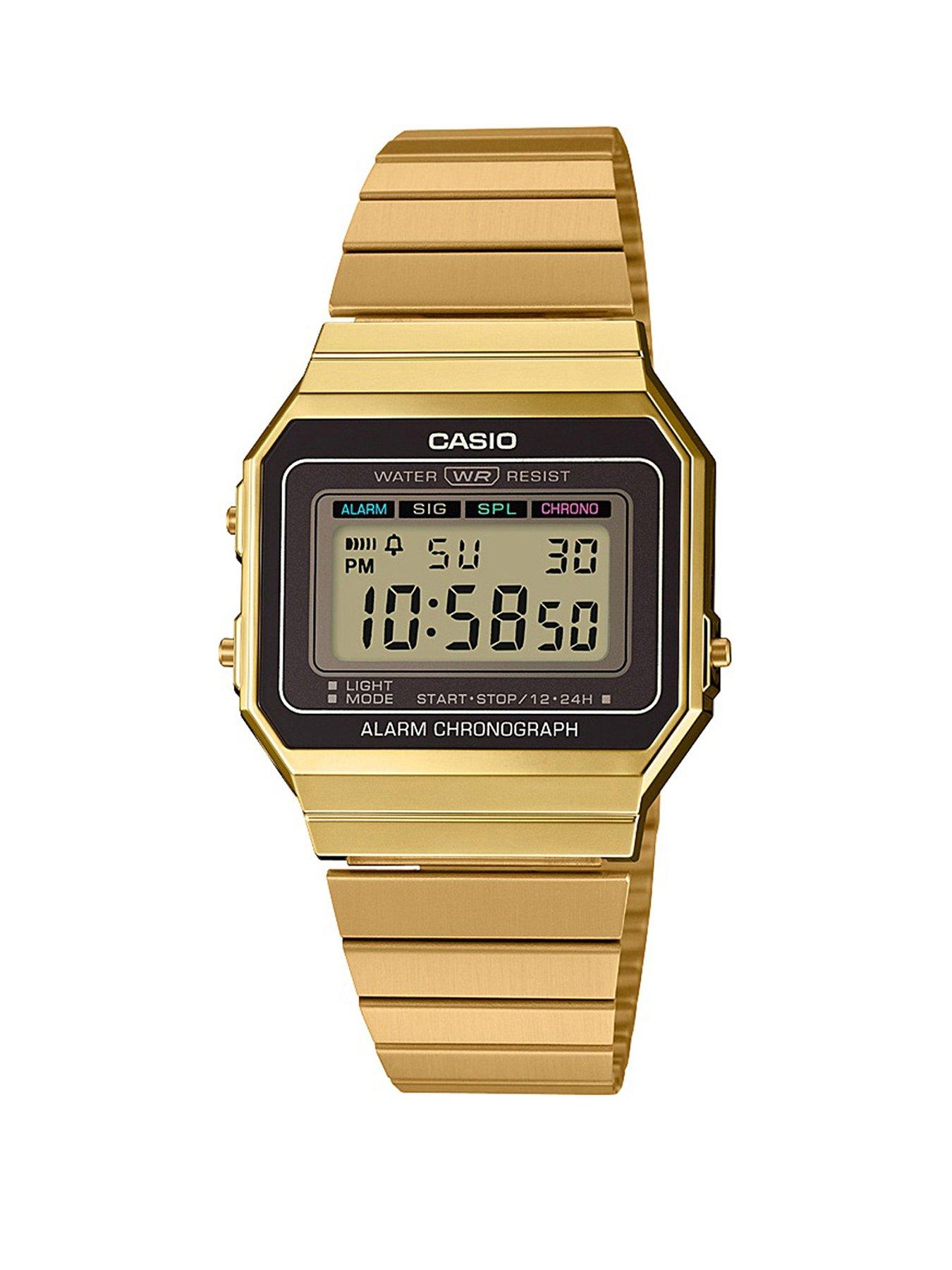 gold retro casio