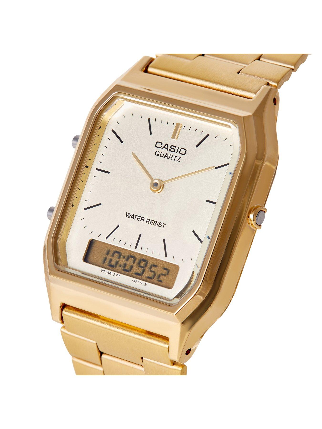 casio gold color watch