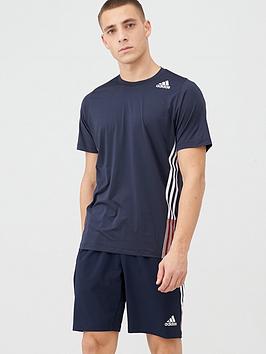 Adidas Adidas Training 3 Stripe+ T-Shirt - Ink Picture