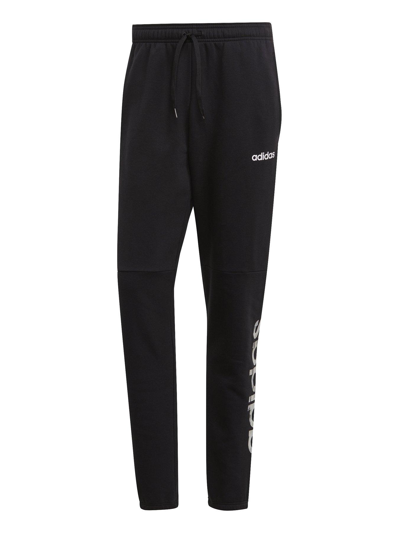 black adidas joggers mens