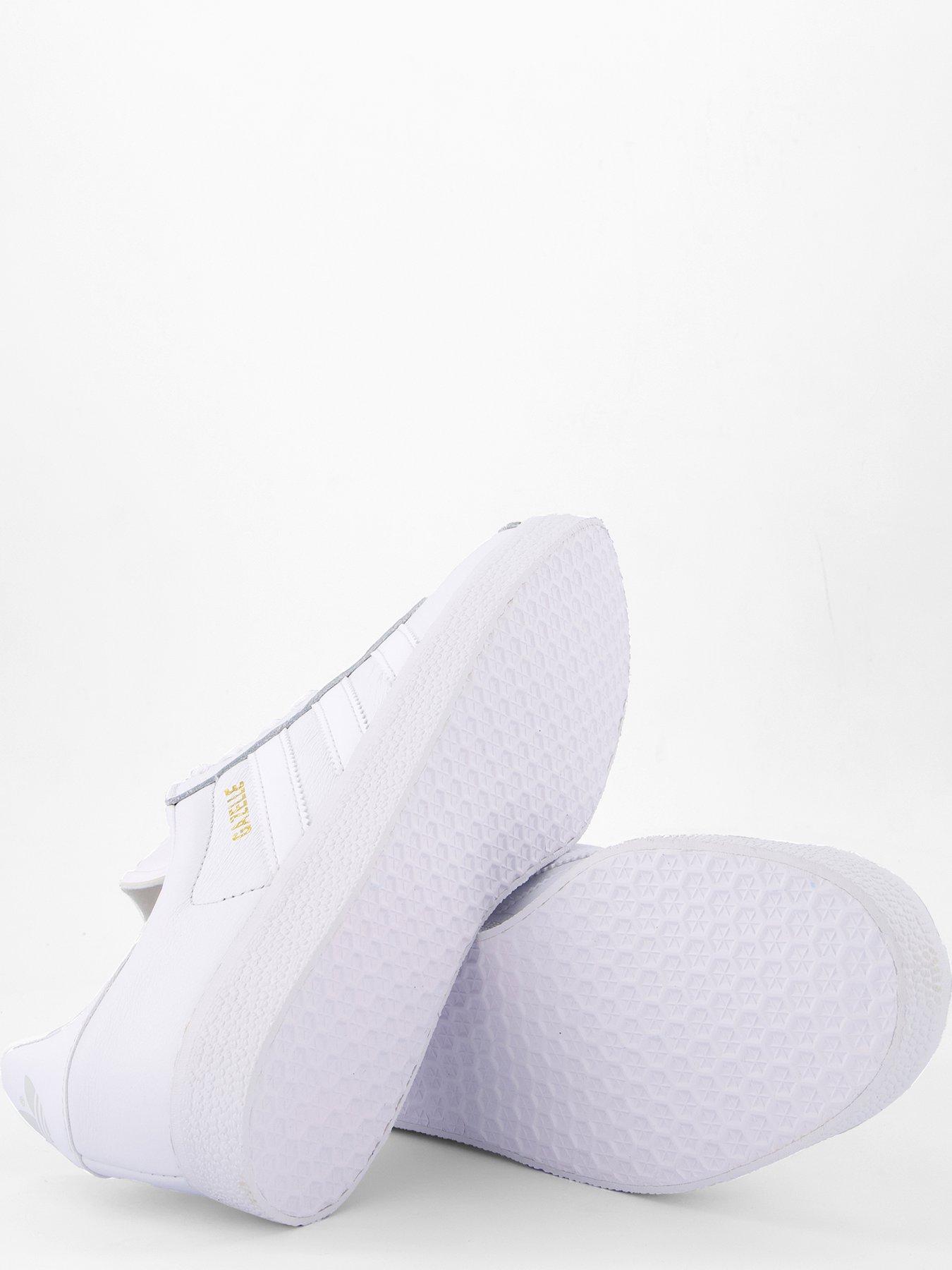 adidas Originals Gazelle - White/Gold | Littlewoods