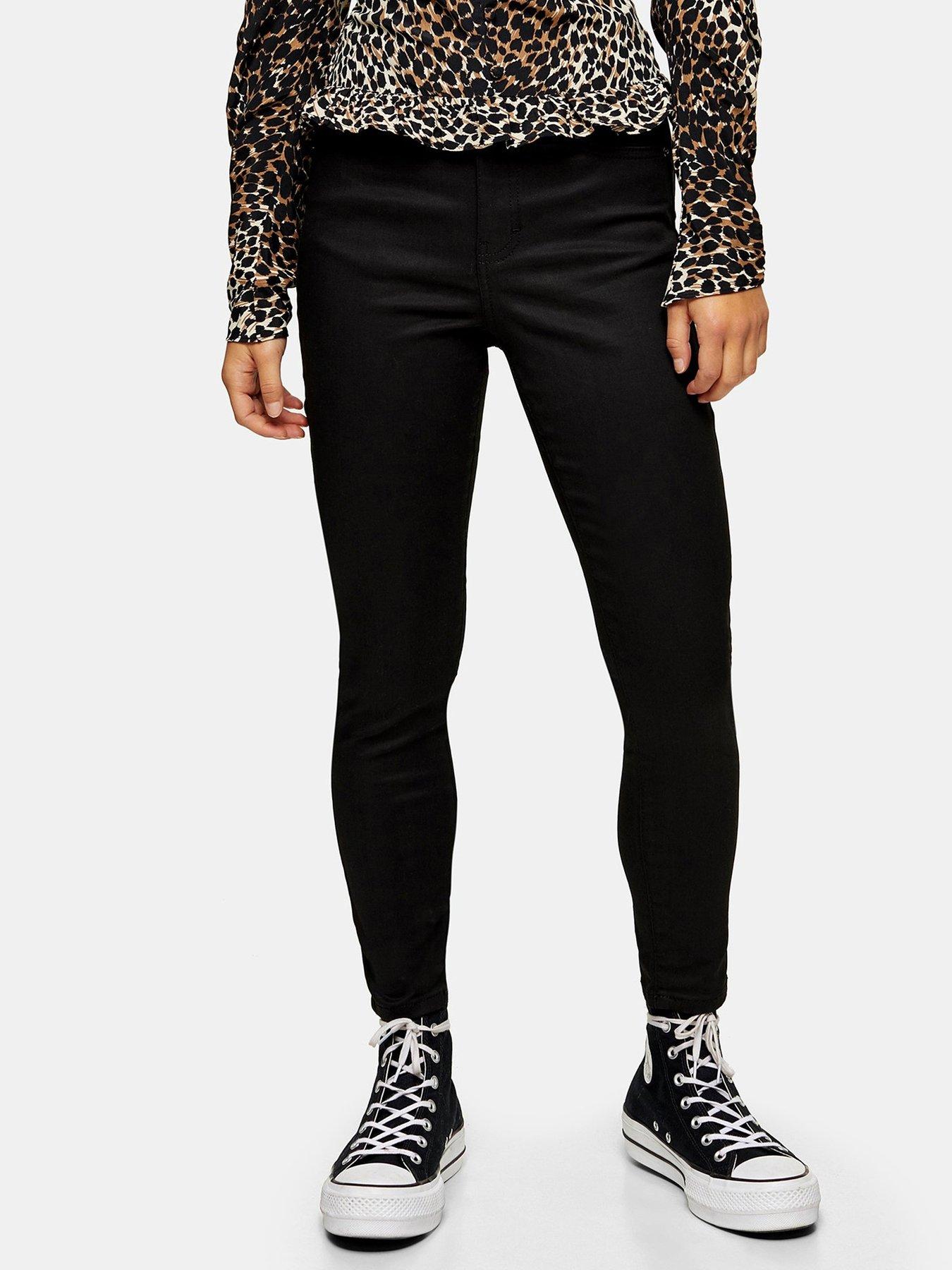 topshop coated jeans