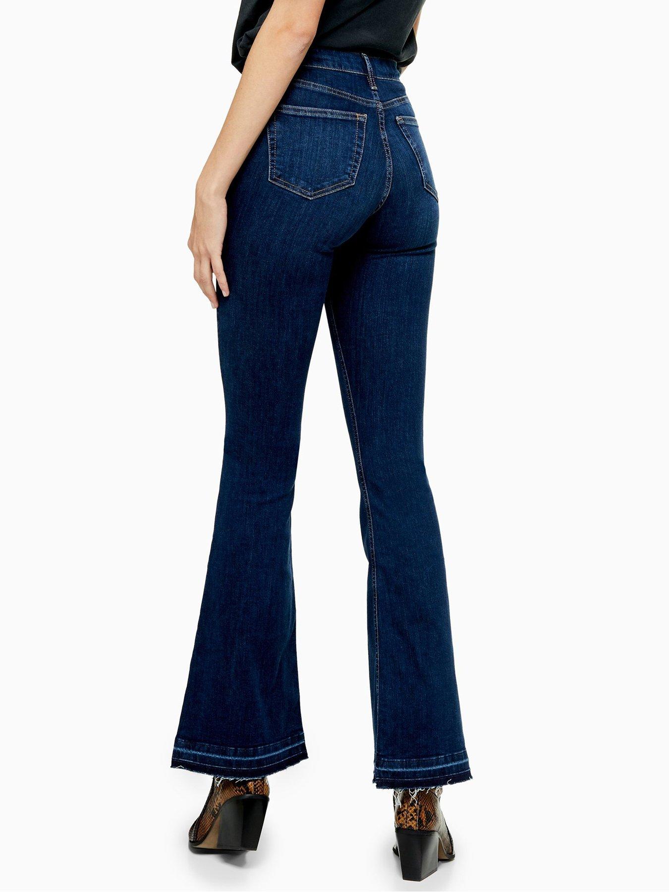 topshop high waisted flare jeans