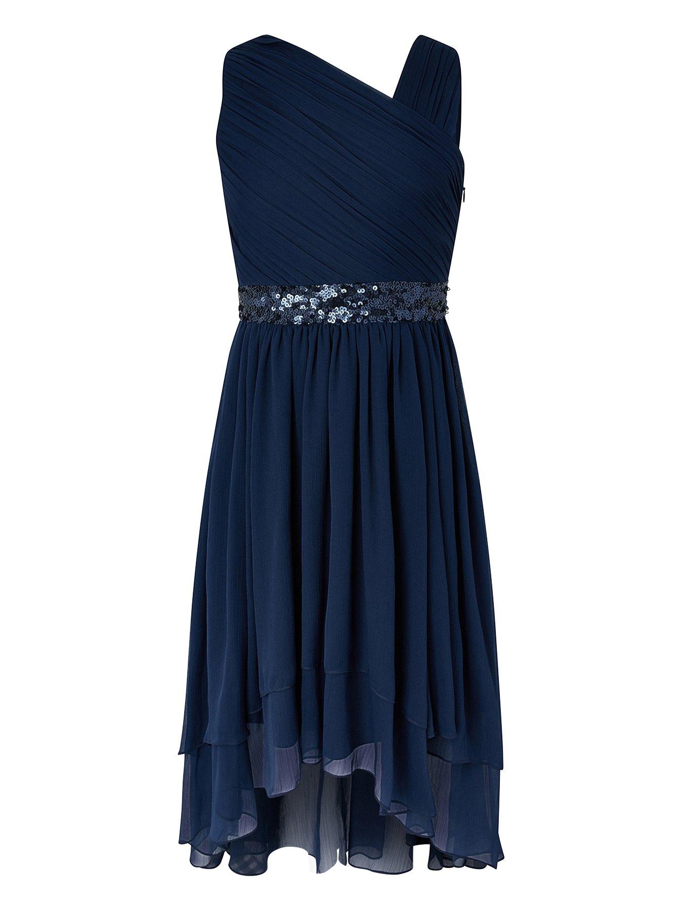 monsoon girls navy dress