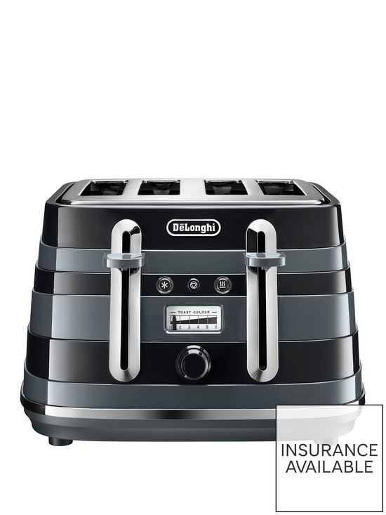 front image of delonghi-avvolta-class-4-slice-toaster-ctac4003bk-blacknbsp