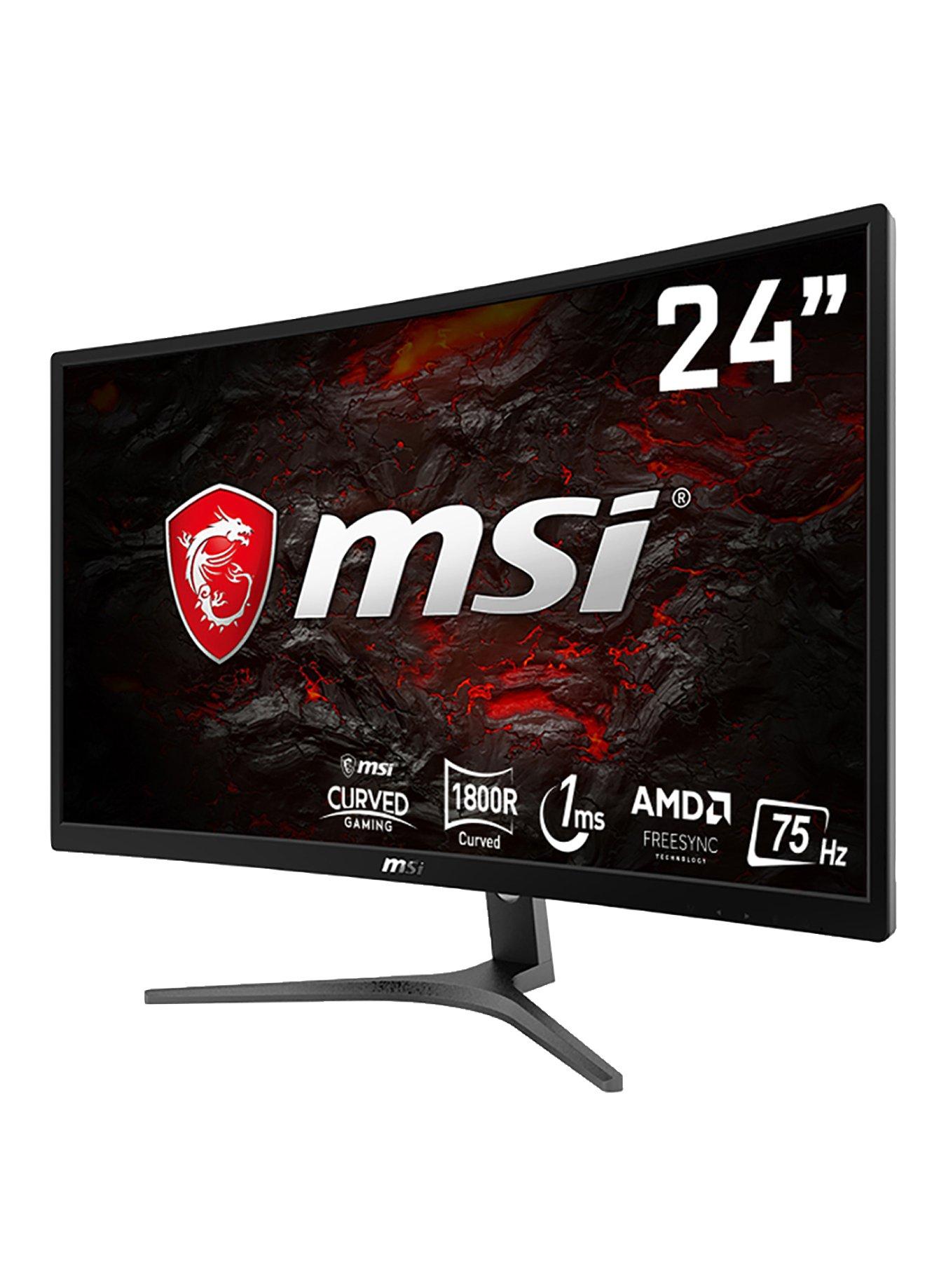 Msi Optix G241vc 24 Inch Full Hd 1ms 75hz Curved Console Gaming Monitor Black Littlewoods Com