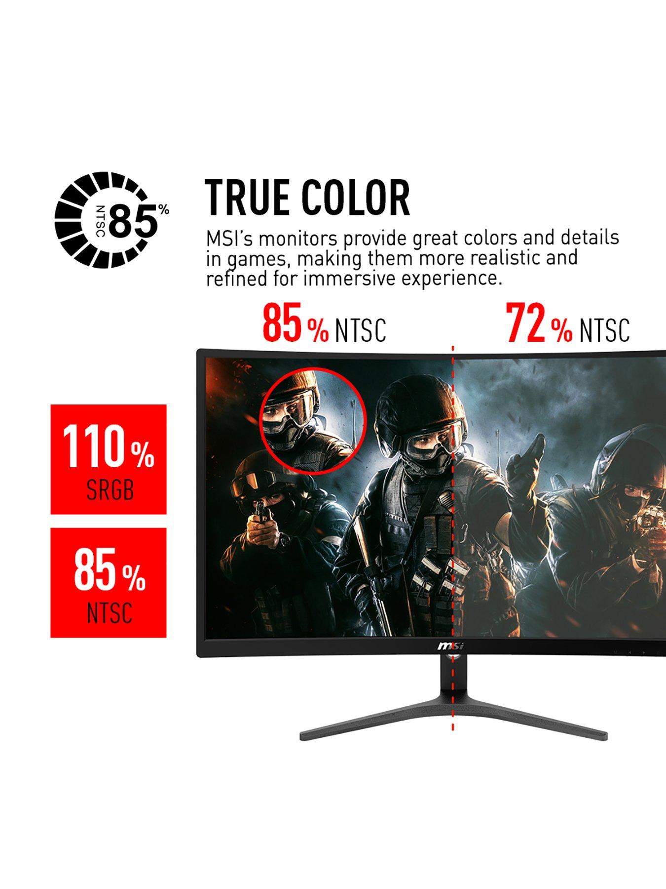 Msi Optix G241vc 24 Inch Full Hd 1ms 75hz Curved Console Gaming Monitor Black Littlewoods Com