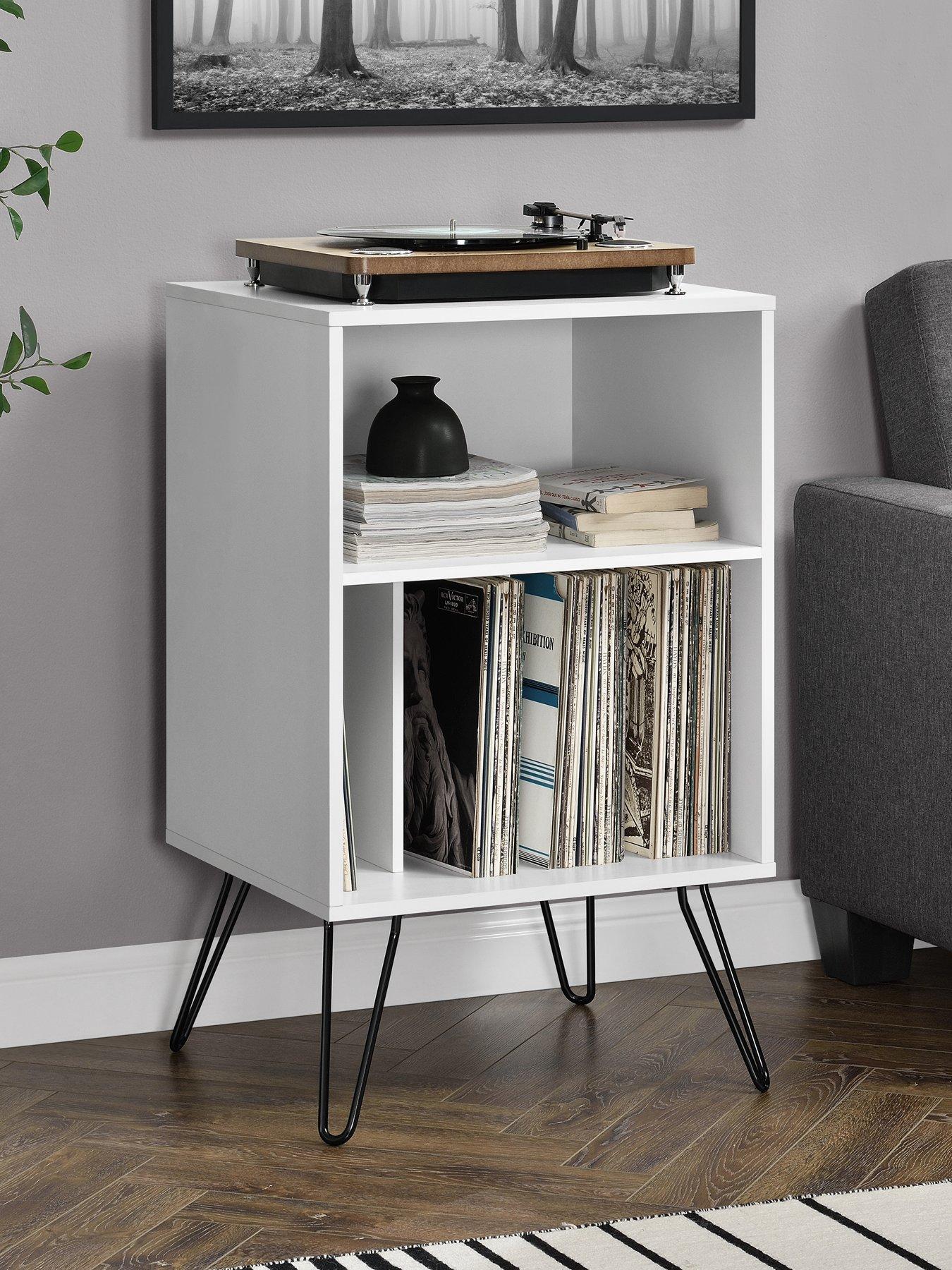 Image 1 of 4 of Novogratz Concord Turntable Stand - White