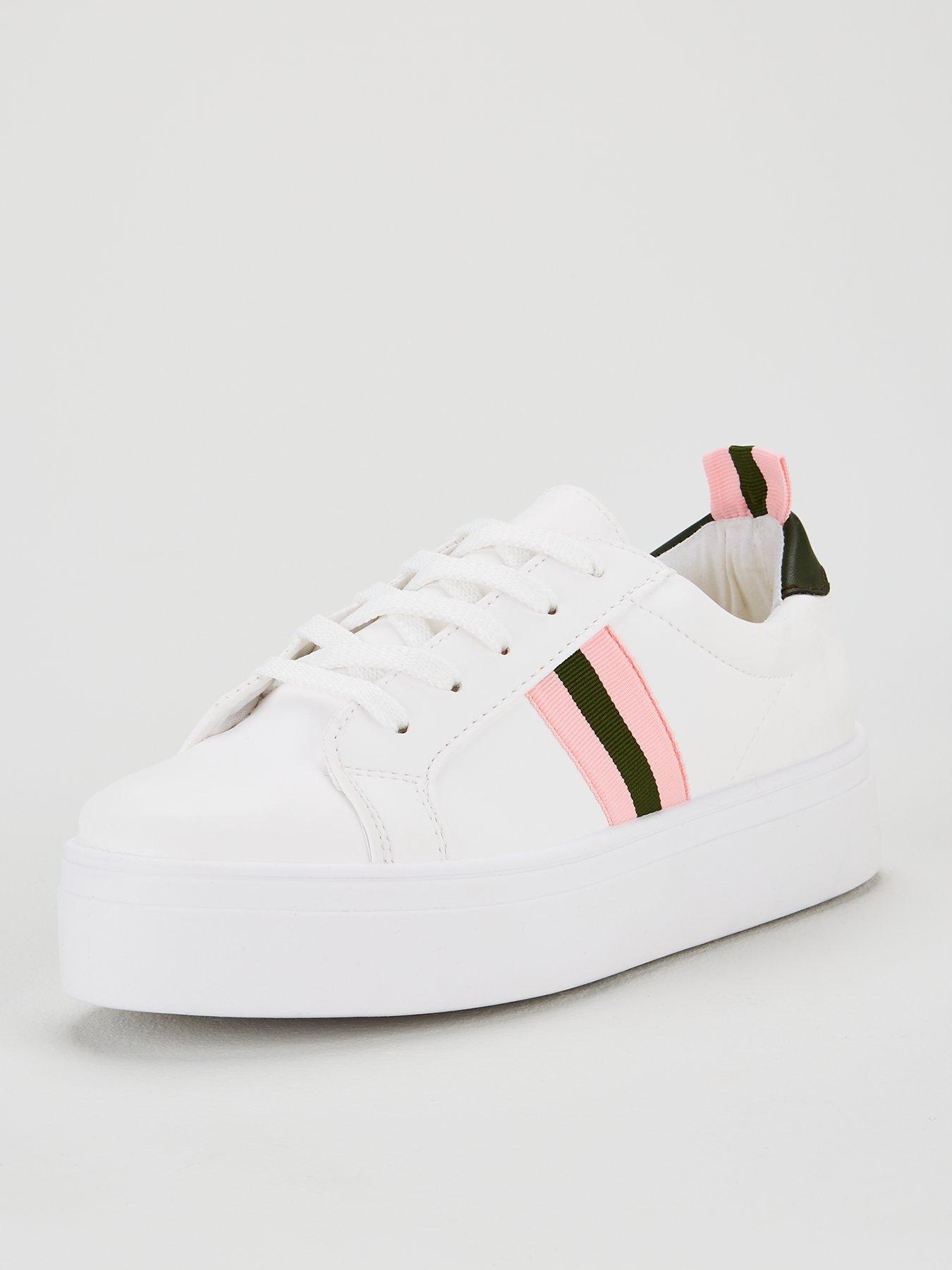 V by Very Peg Side Stripe Trainers 