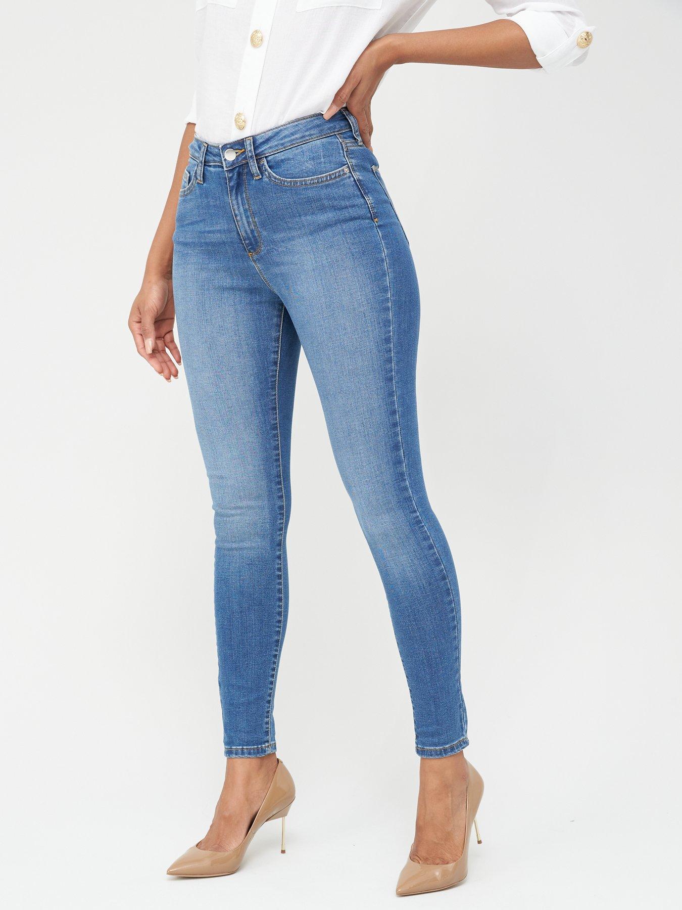 high rise skinny jeans tall