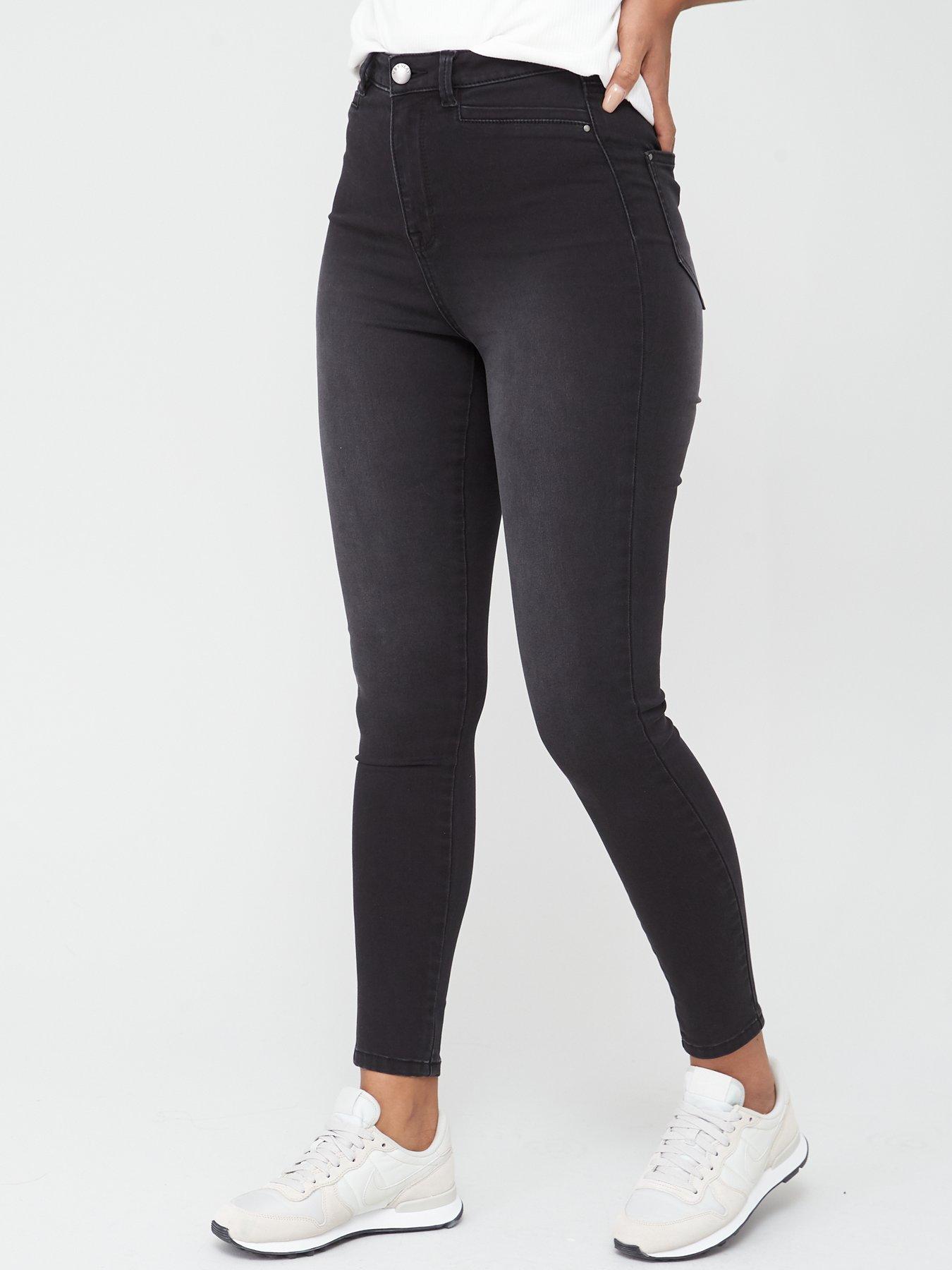 NEW V BY VERY WHITE ADDISON HIGH WAISTED PLUS SIZE SUPER SKINNY JEANS 18 20 22