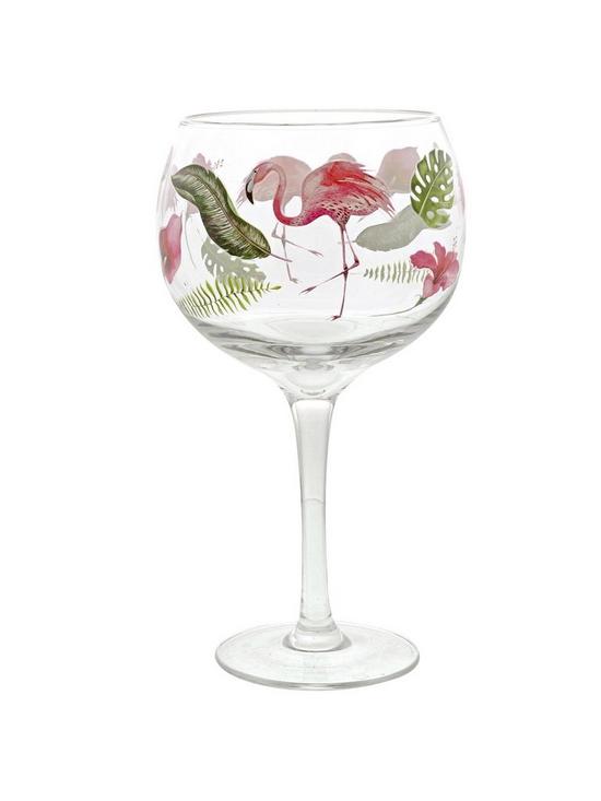 stillFront image of ginology-flamingo-copa-glass