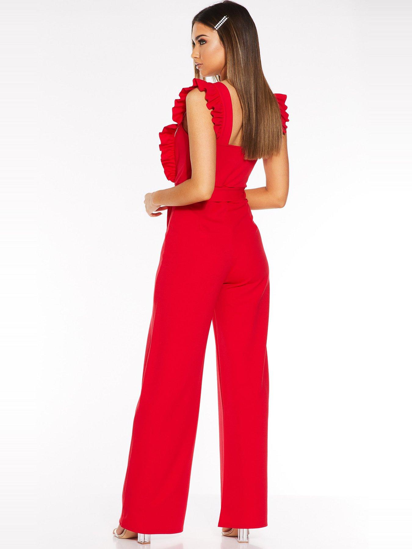 littlewoods red jumpsuit