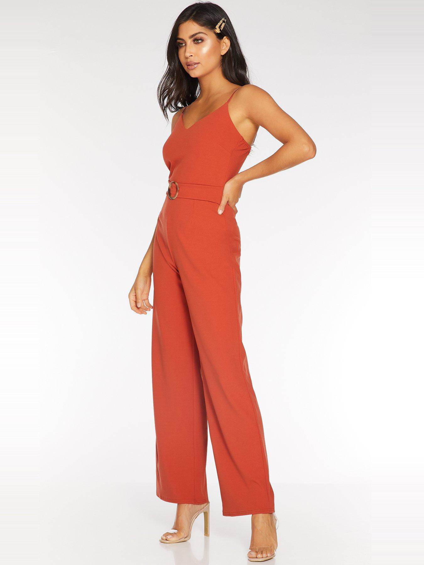 quiz rust jumpsuit