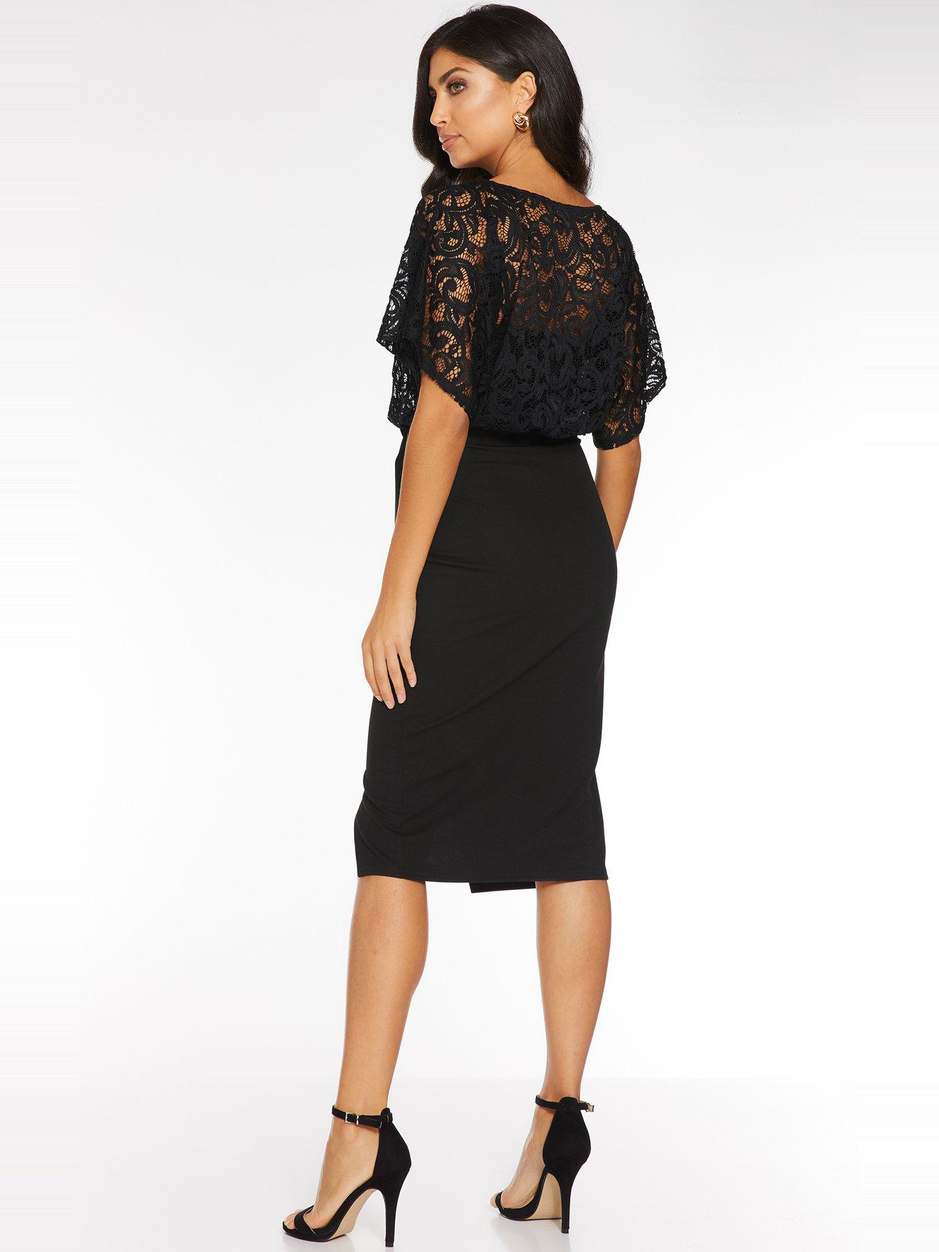 quiz lace batwing dress