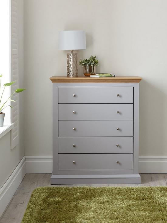 front image of very-home-hanna-5-drawer-chest