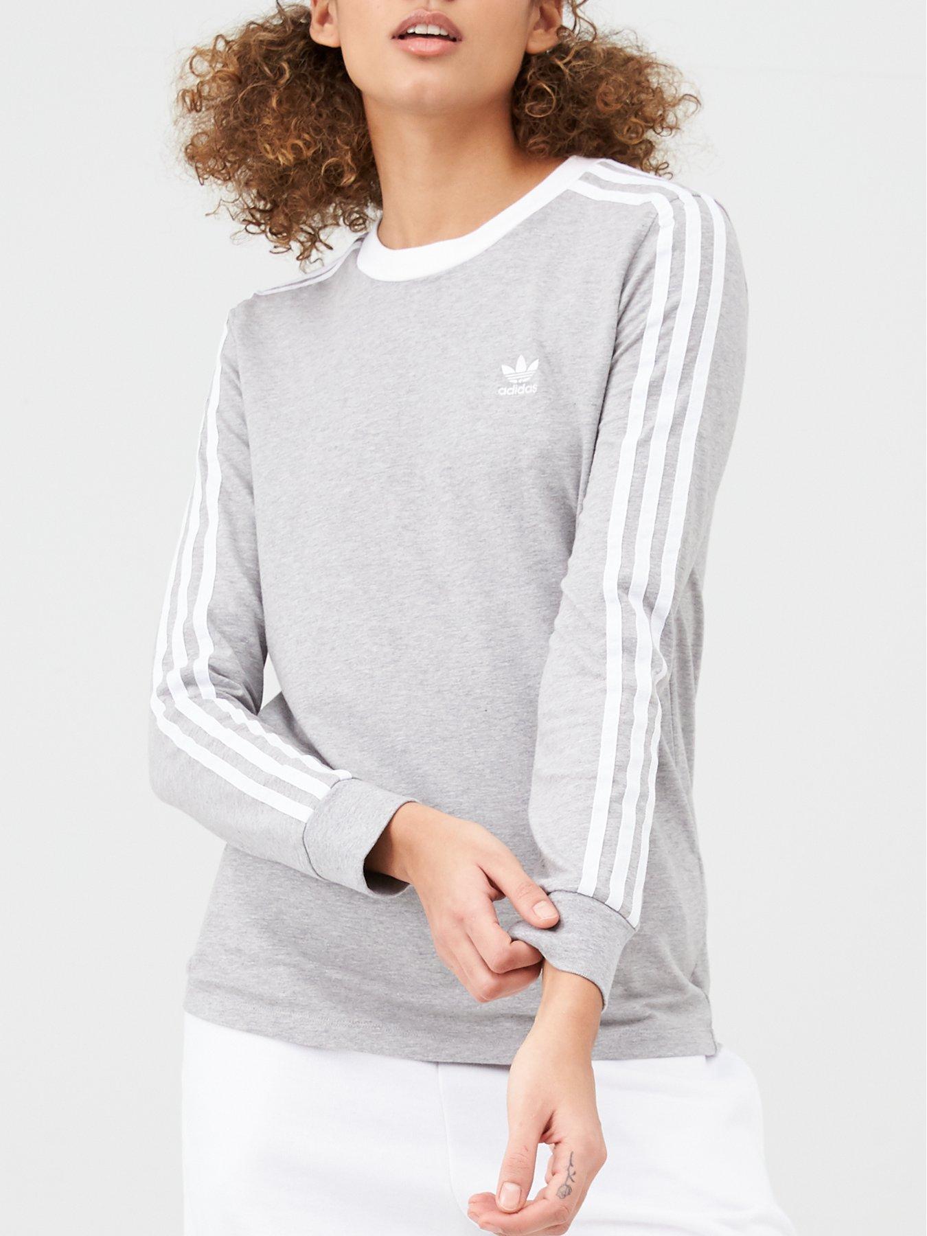 adidas grey long sleeve top