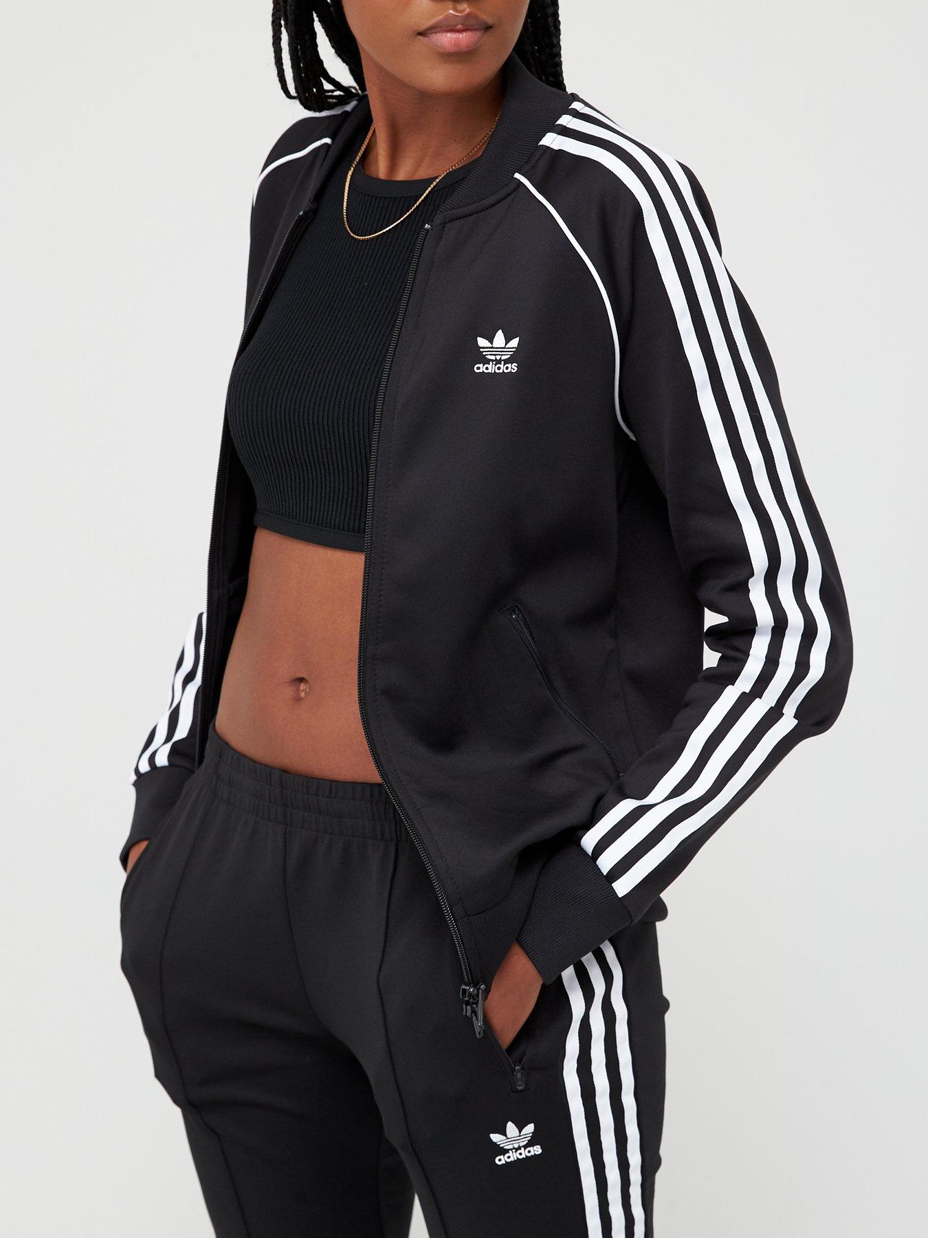 adidas originals superstar track jacket in black