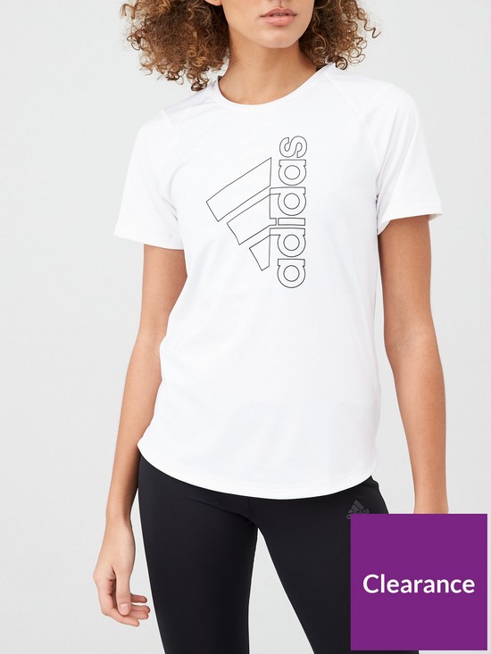 front image of adidas-tech-bosnbspt-shirt-whitenbsp