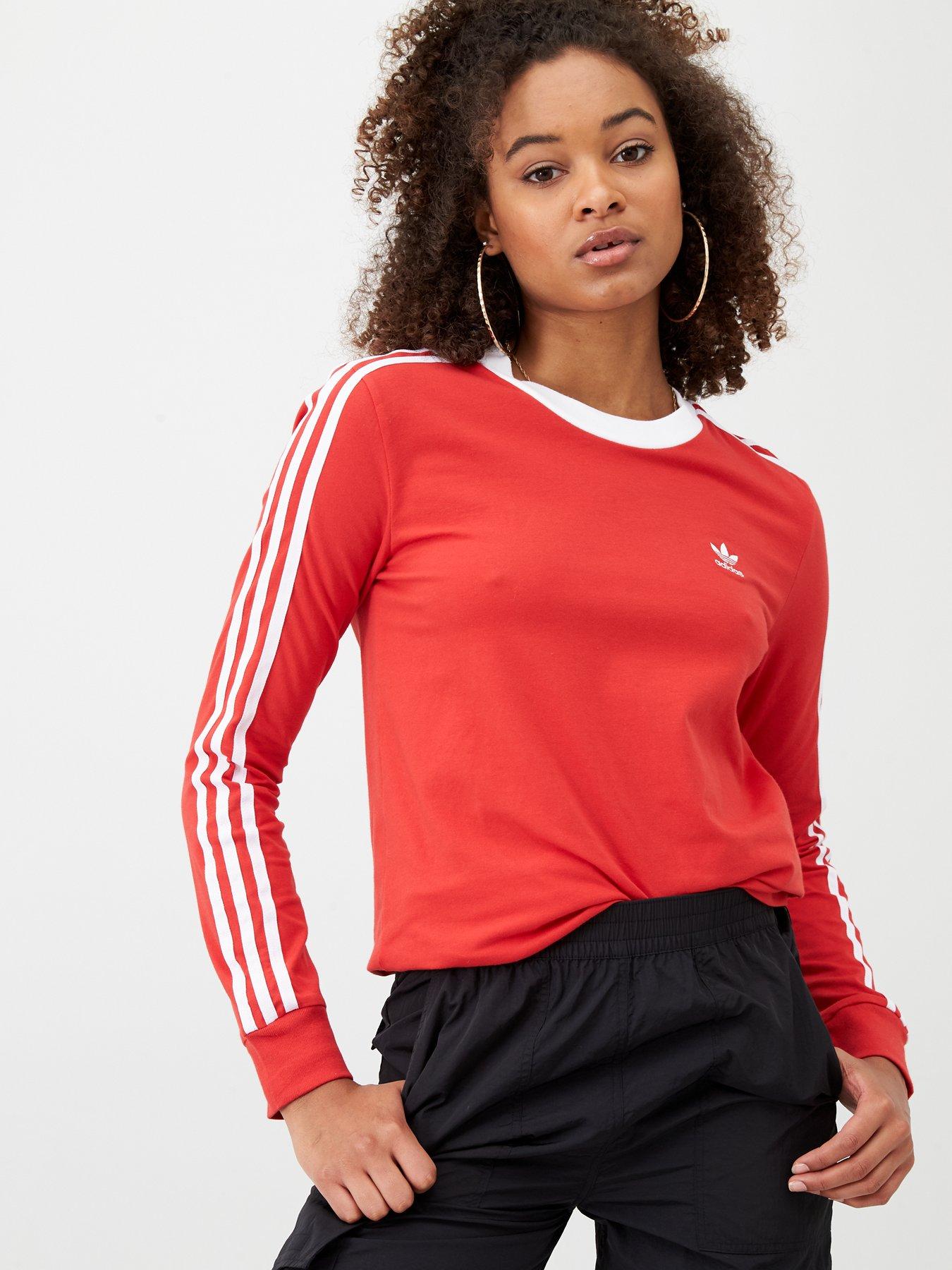 red adidas long sleeve top